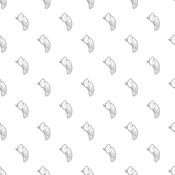Chameleon icon, outline style - Vettoriali, immagini