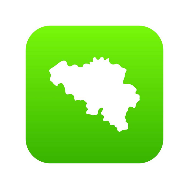 Germany map icon green vector - Vektor, obrázek