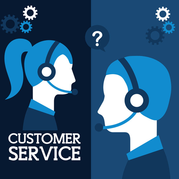 people customer service - Vector, Image
