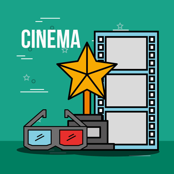 film movie cinema - Vector, Image