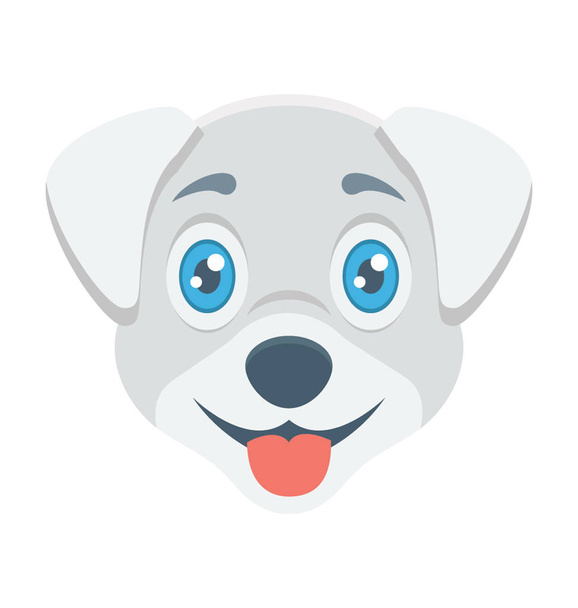 Dog Colored Vector Icon - Διάνυσμα, εικόνα