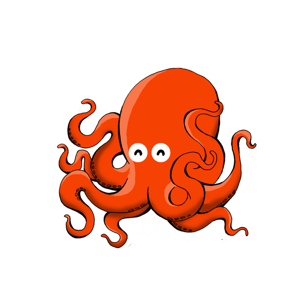 ilustracja ładny Octopus - Zdjęcie, obraz