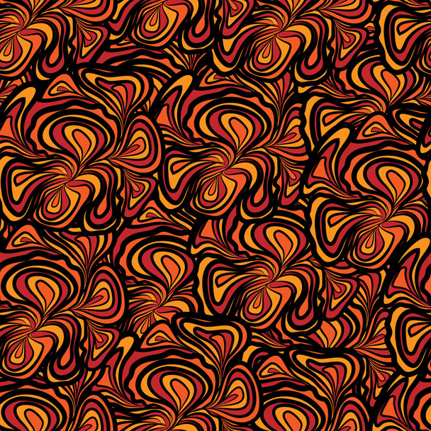 Abstract Orange-black Seamless - Διάνυσμα, εικόνα