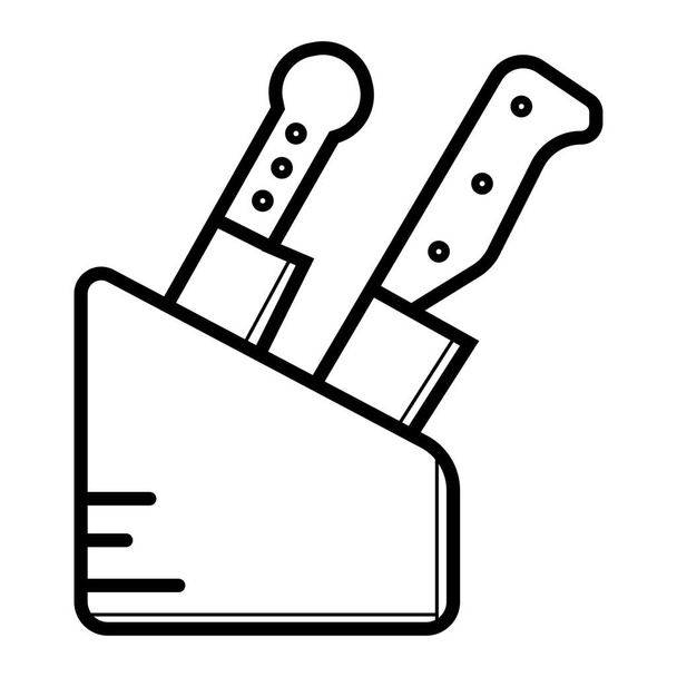Couteaux icône vectoriel illustration
 - Vecteur, image