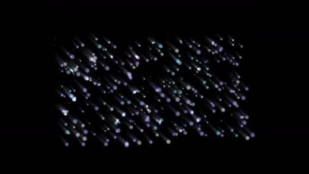 4k abstraktes Meteor-Feuerwerk, Partikel mit Schweifschwung, Tech-Dots-Array Hintergrund, Bakterien Mikroben Staub. - Filmmaterial, Video