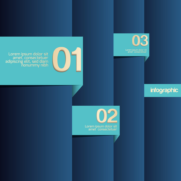 Vector blue background with numbers. - Vector, Image