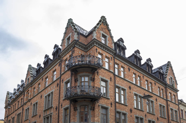 hermosa arquitectura escandinava en la ciudad de Estocolmo
 - Foto, Imagen