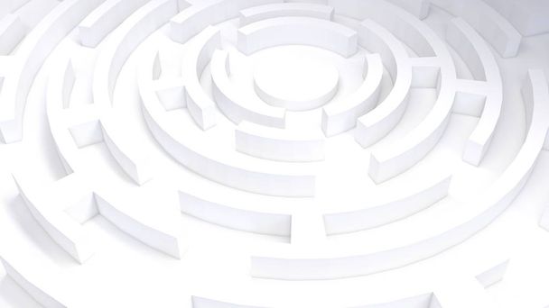 labirinto circular 3D
 - Foto, Imagem