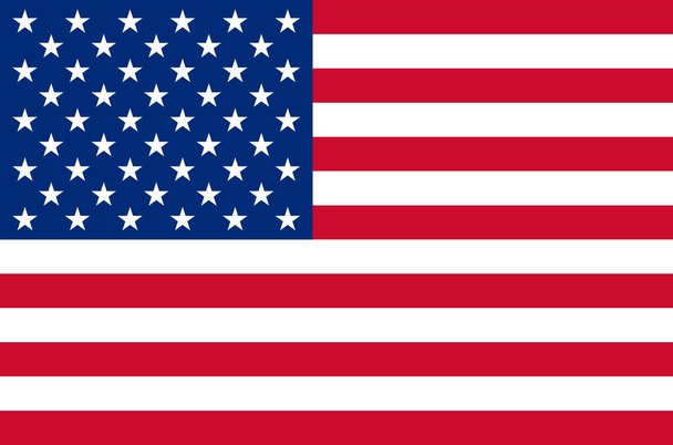 ABD bayrağı Unated Birleşik Amerika ulusal bayrak - Vektör, Görsel
