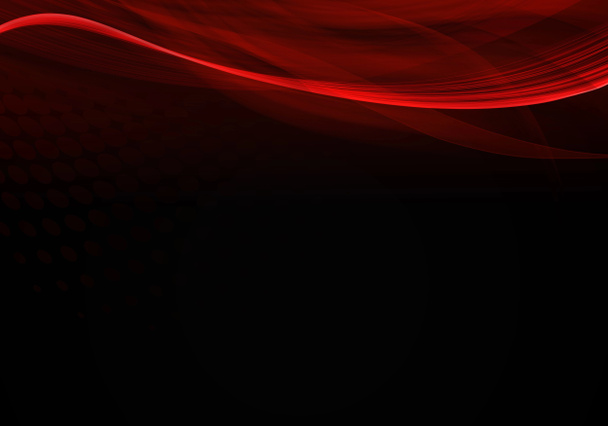 Fundo preto abstrato com linhas vermelhas dinâmicas
 - Foto, Imagem
