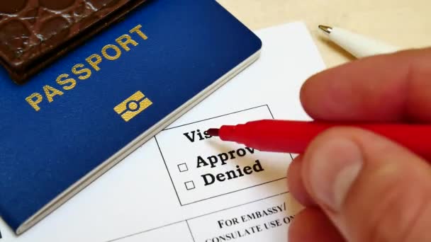 La decisión de conceder un visado
 - Metraje, vídeo