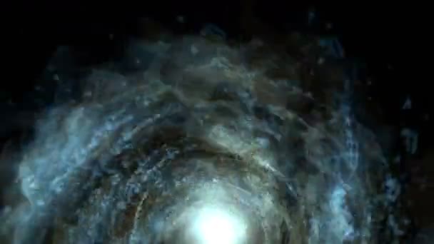 4 k 抽象的なエネルギー渦旅行渦粒子宇宙トンネル花火穴背景. - 映像、動画