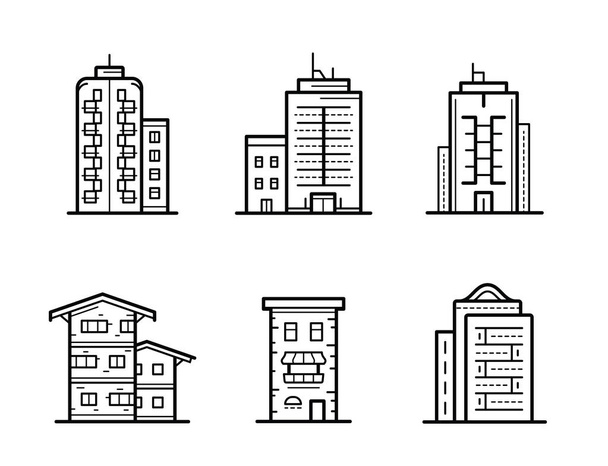 City buildings vector illustration - Vector, Image