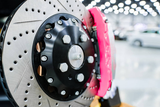 Sports brake discs for the car. Brake rotor. - Photo, Image