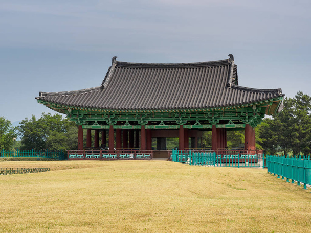 Palais Donggung et étang Wolji à Gyeongju, Corée du Sud
 - Photo, image