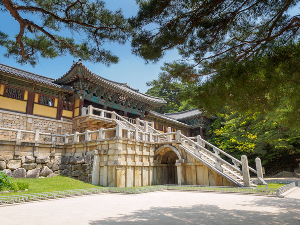 Bulguksan temppeli Gyeongjussa, Etelä-Koreassa - Valokuva, kuva