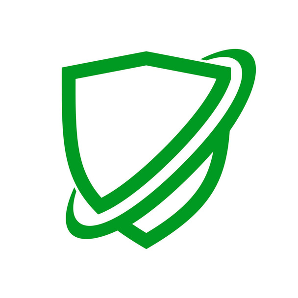 Plantilla de diseño de logotipo gráfico de símbolo vectorial de escudo de protección de red
 - Vector, Imagen