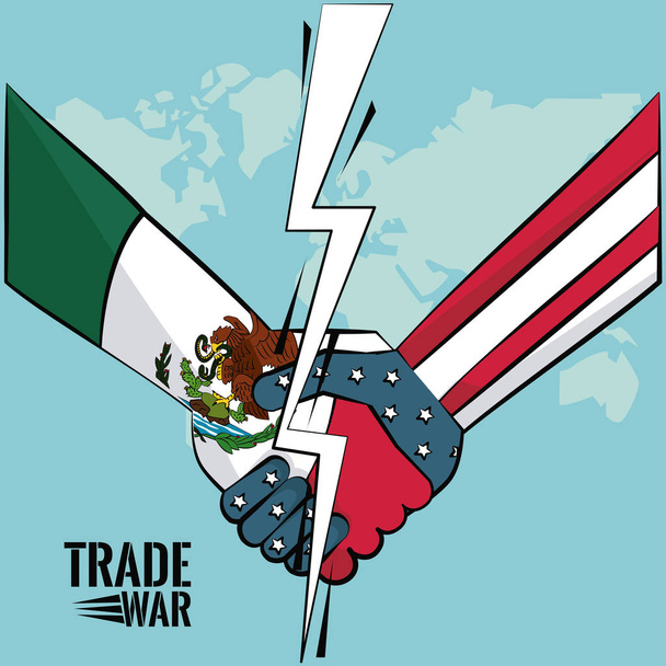Concept de guerre commerciale
 - Vecteur, image