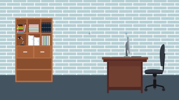 Ofis İşyeri sahne Hd animasyon - Video, Çekim