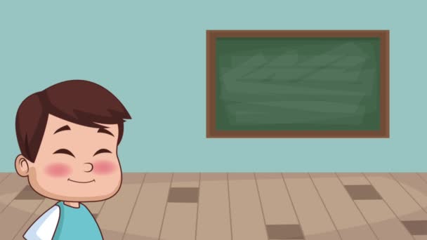 学校と子供たちの Hd アニメーション - 映像、動画