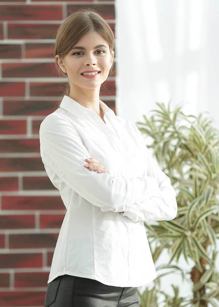 closeup portrait of young business lady - Foto, afbeelding