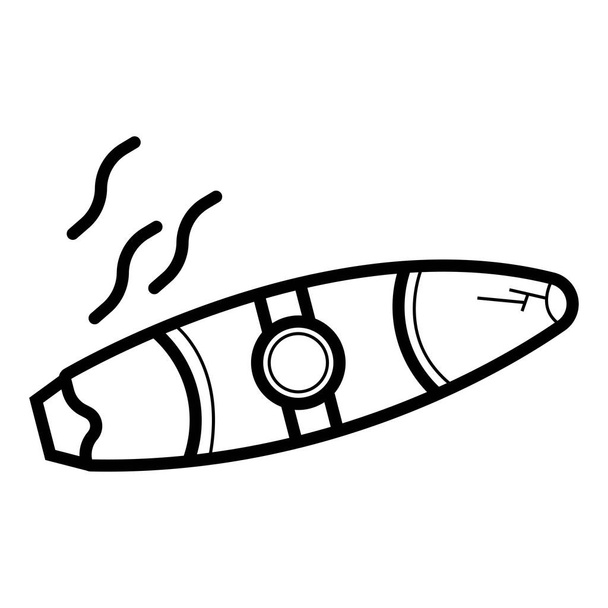 Illustration des Zigarren-Icon-Vektors - Vektor, Bild