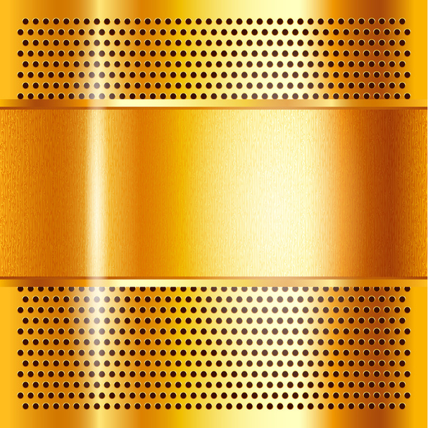 Fémlemez arany - Vektor, kép