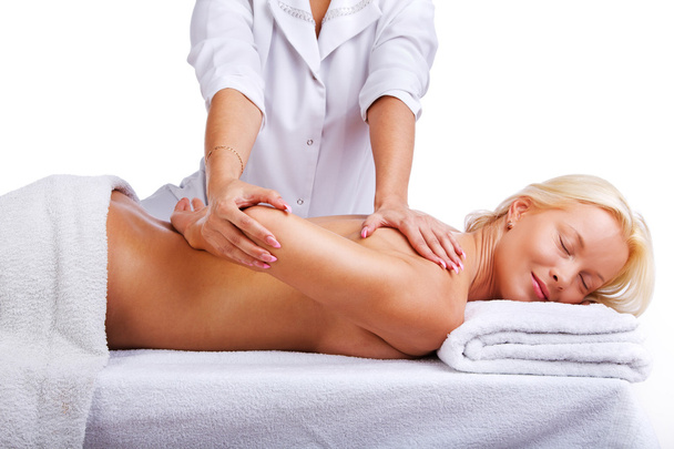 Terapeuta massagens clientes área do ombro
 - Foto, Imagem