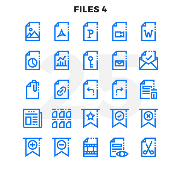 Paquete de iconos de contorno rayado para IU. Pixel perfecto conjunto de iconos de vectores de línea delgada para diseño web y aplicación web
. - Vector, Imagen