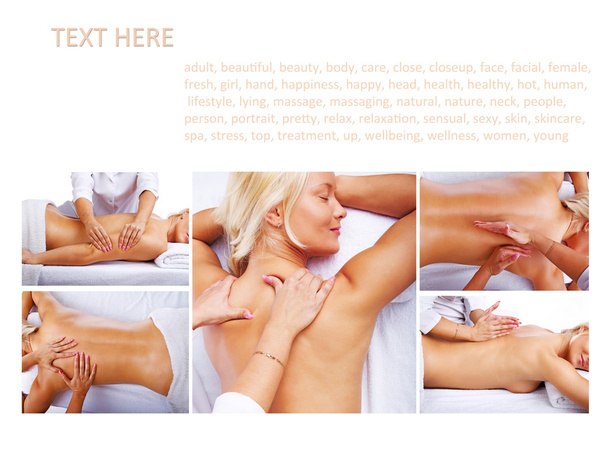 Foto di terapia di massaggio da diverse angolazioni
. - Foto, immagini
