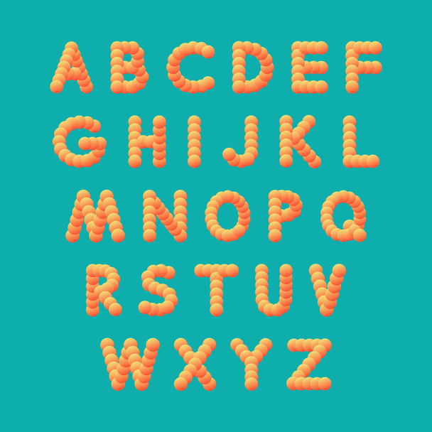 Alphabet set. 3d vector illustration. Design elements. - Διάνυσμα, εικόνα