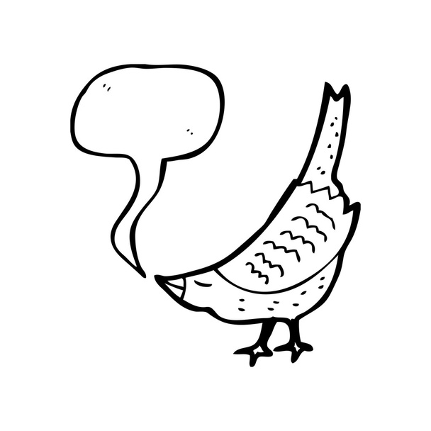 鳥をお辞儀 - ベクター画像