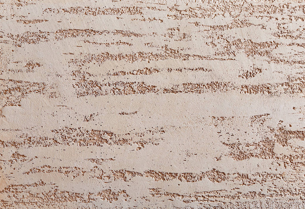 Close-up surface detail of old rough white plaster wall texture, macro. - Foto, Bild