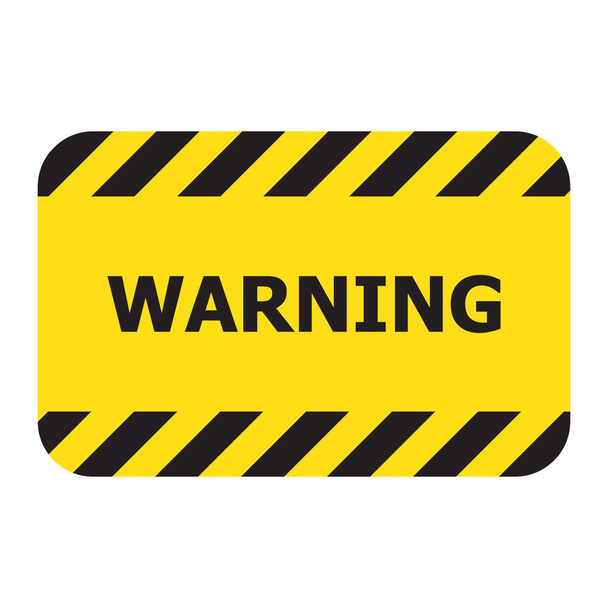 四角形の警告のサイン、ベクトル イラスト - ベクター画像