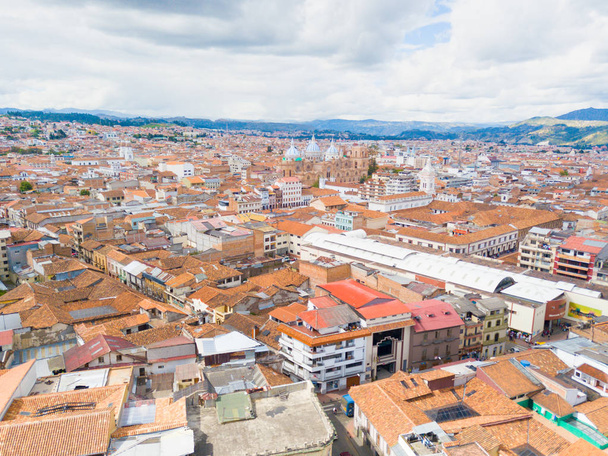 panoramic aerial view city of Cuenca Ecuador - Photo, Image