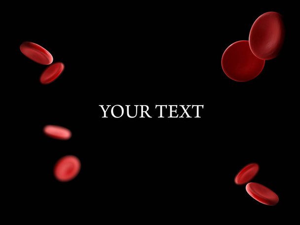 赤い血液細胞、3 d イラストレーションの背景 - 写真・画像