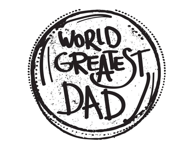 world greatest dad logo icon vector - Vector, Image