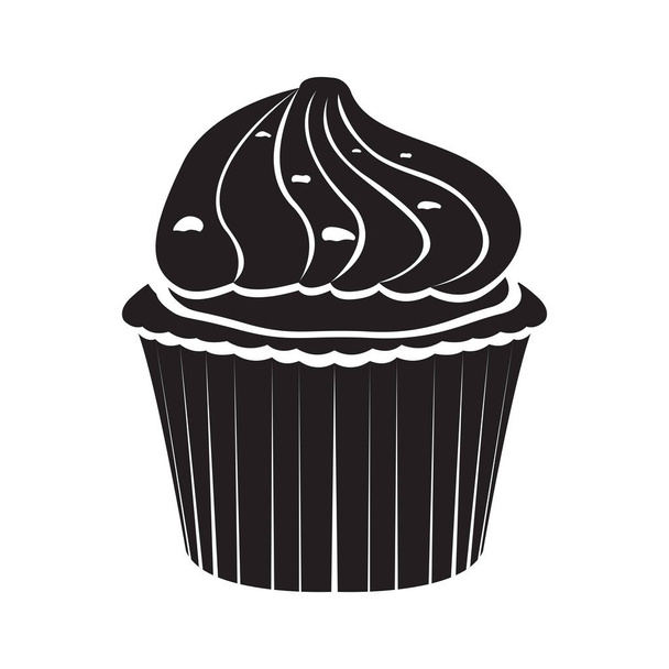 Isolated cupcake icon - Вектор, зображення