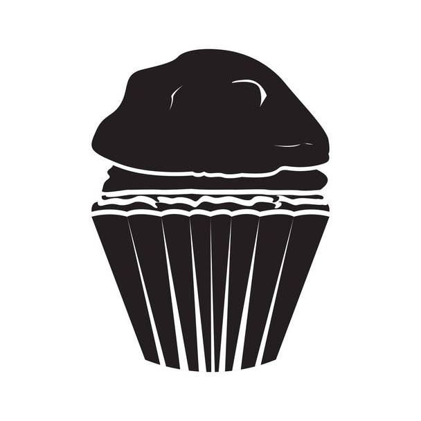 Isolated muffin icon - Vektor, kép
