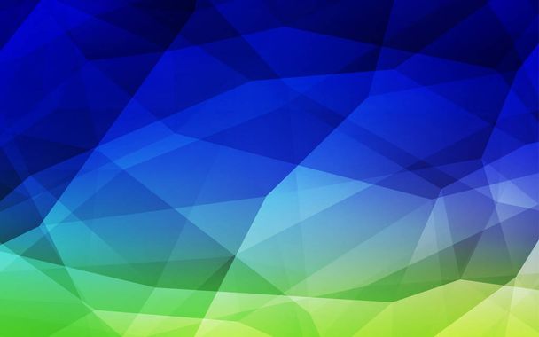 Light Blue, Green vector polygonal pattern. Elegant bright polygonal illustration with gradient. New template for your brand book. - Вектор, зображення