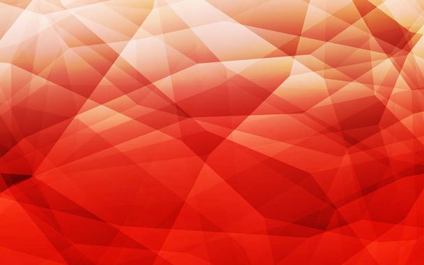 Light Red vector polygonal pattern. Modern abstract illustration with triangles. Brand new design for your business. - Vector, Image