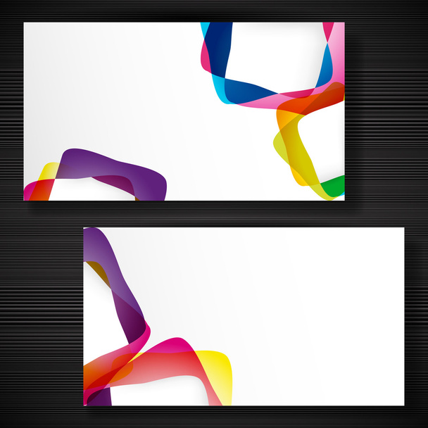 Abstract business-card with forms of empty frames for your card - Vektori, kuva