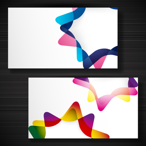 Abstract business-card with forms of empty frames for your card - ベクター画像