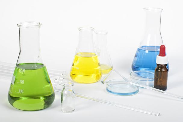 Laboratory glassware equipment - Valokuva, kuva