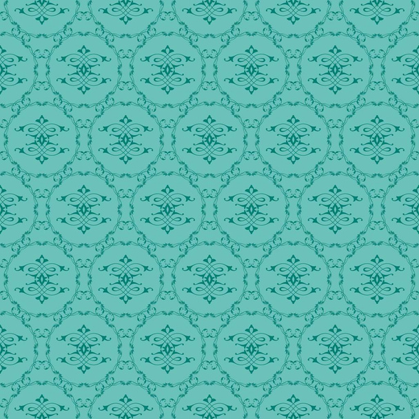Jade Ornamental Swirl Background with Kelly - Vecteur, image