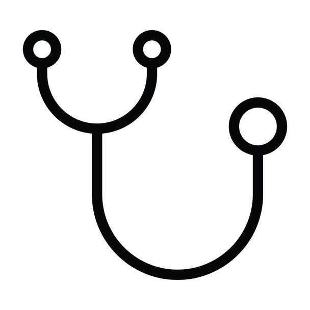 stetoskop ikona ilustracja wektorowa styl konturu - Wektor, obraz