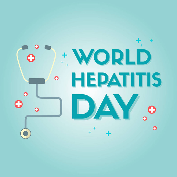 World hepatitis day design background - Vektör, Görsel
