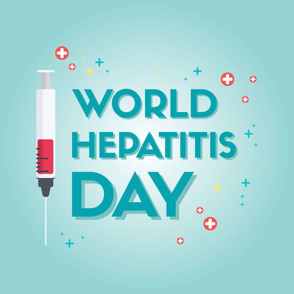 World hepatitis day design background - Vector, Imagen