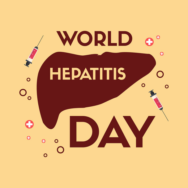 World hepatitis day design banner - Vektör, Görsel