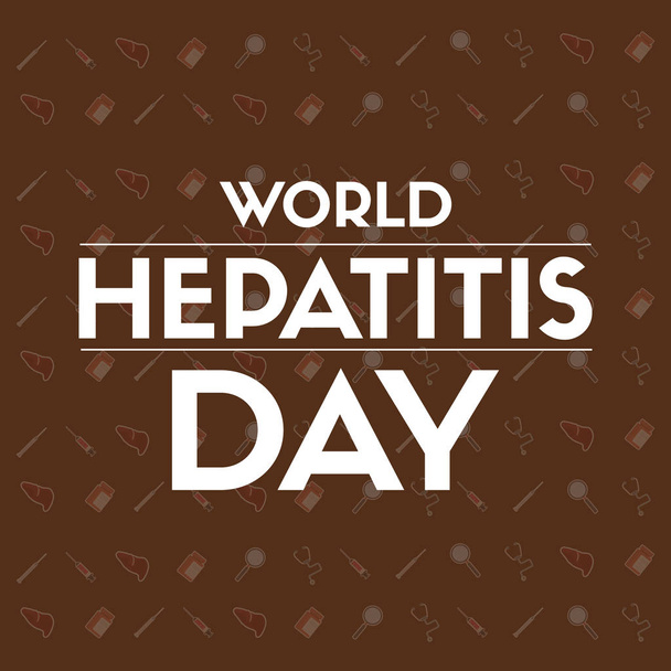 World hepatitis day design background - Vector, imagen